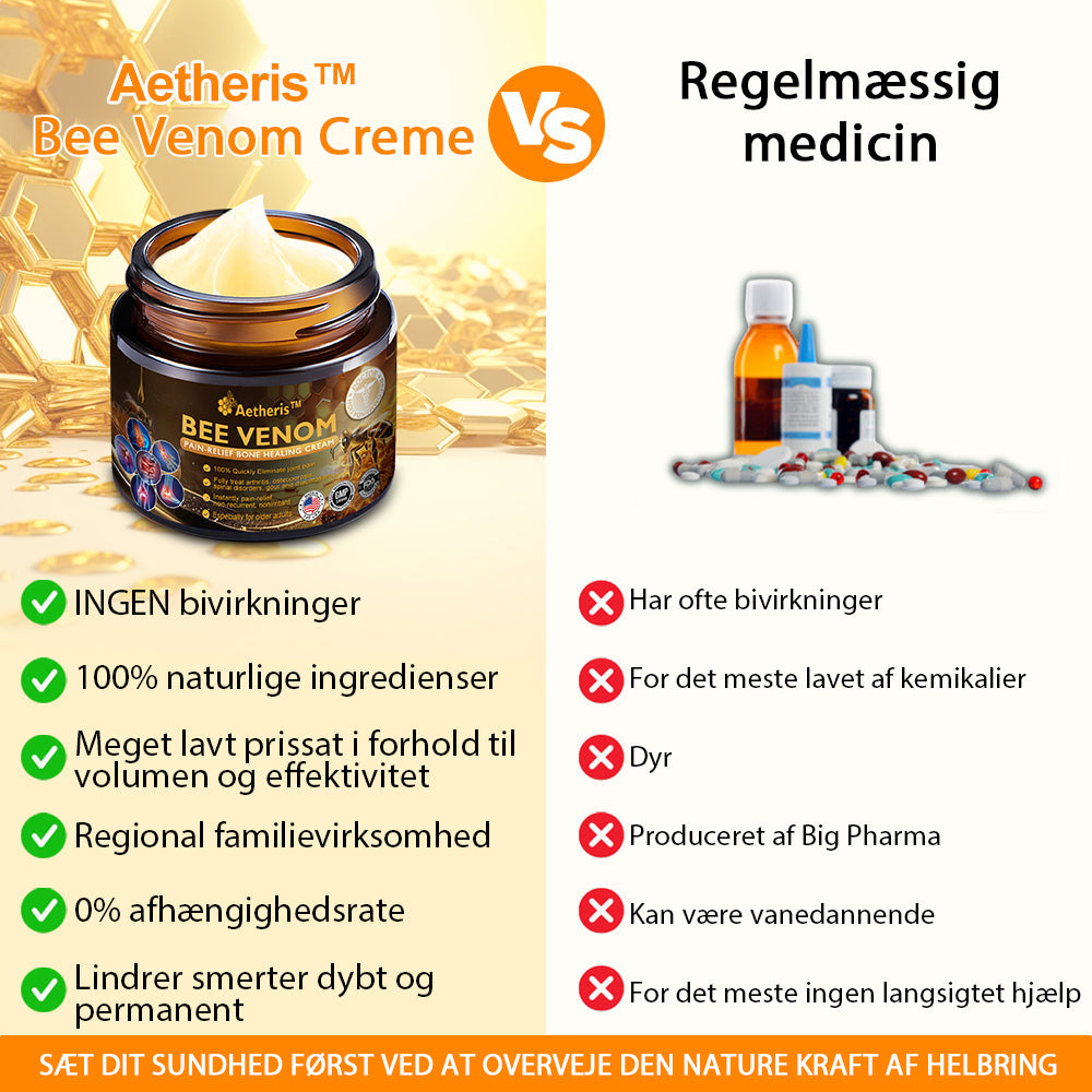 Officiel butik: Aetheris™ creme til behandling af gigt med bigift (👩🏼‍⚕️Specielt til ældre voksne) 👩🏼‍⚕️ 👩🏼‍⚕️